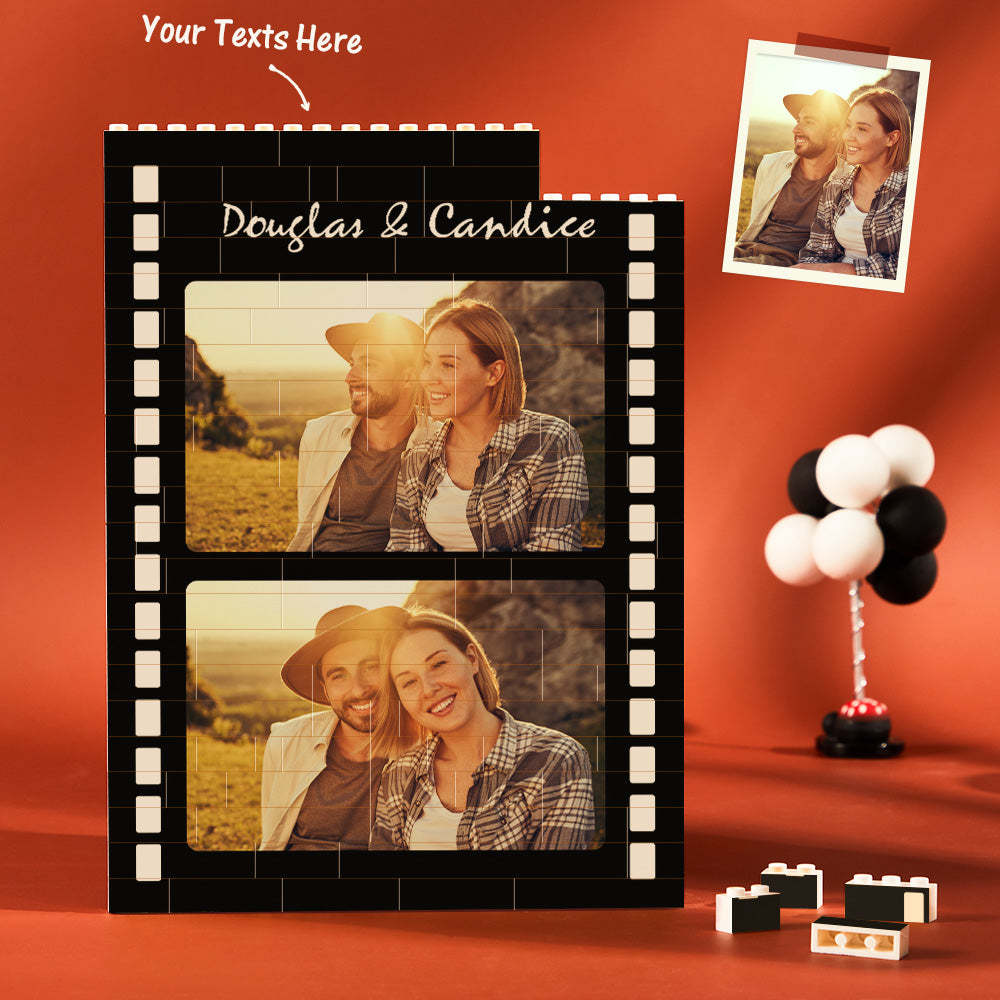 定制積木拼圖垂直建築照片積木電影風格情人節禮物 - PhotoMoonLampTW