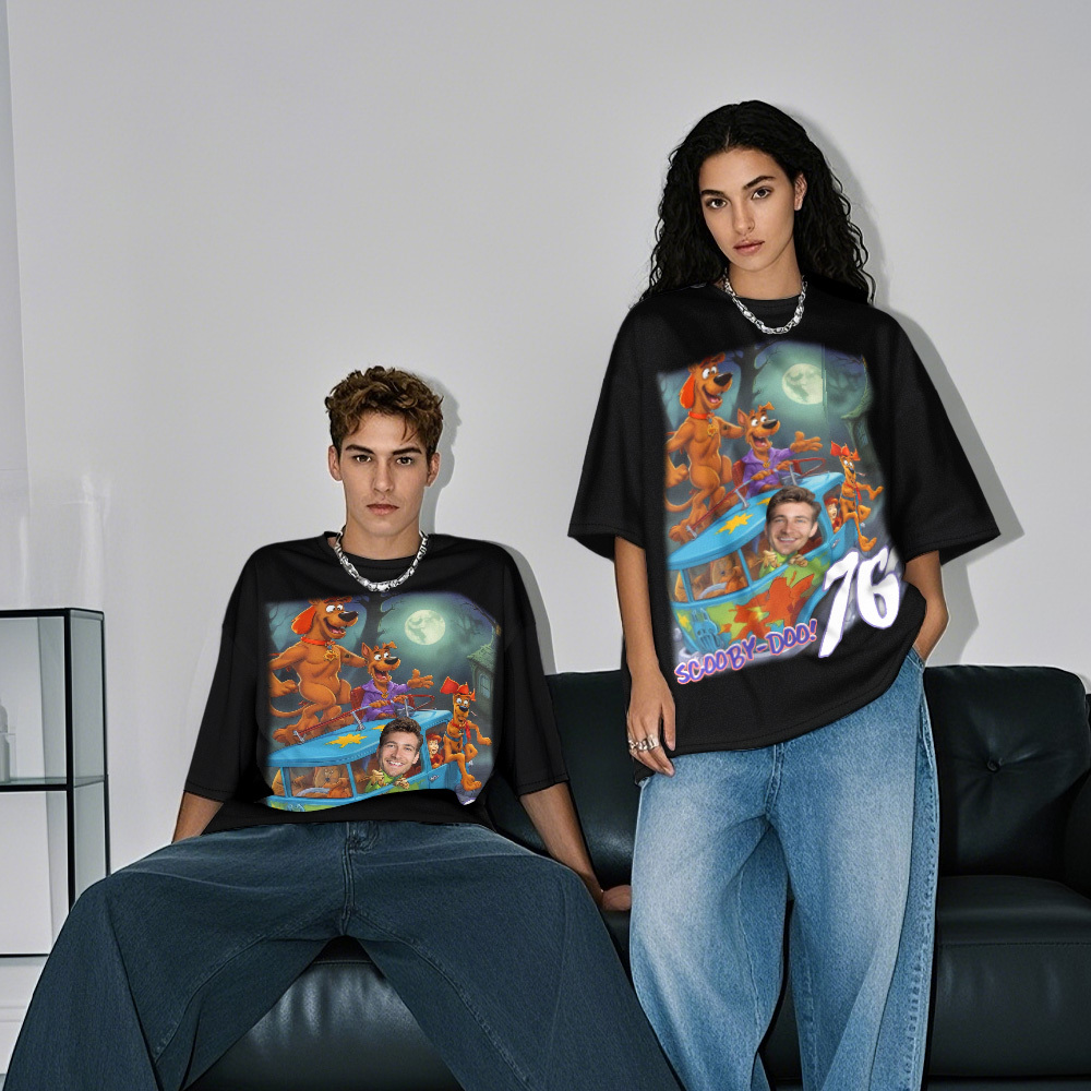 客製化復古照片 T 卹個人化復古時尚 T 卹作為禮物 - PhotoMoonLampTW