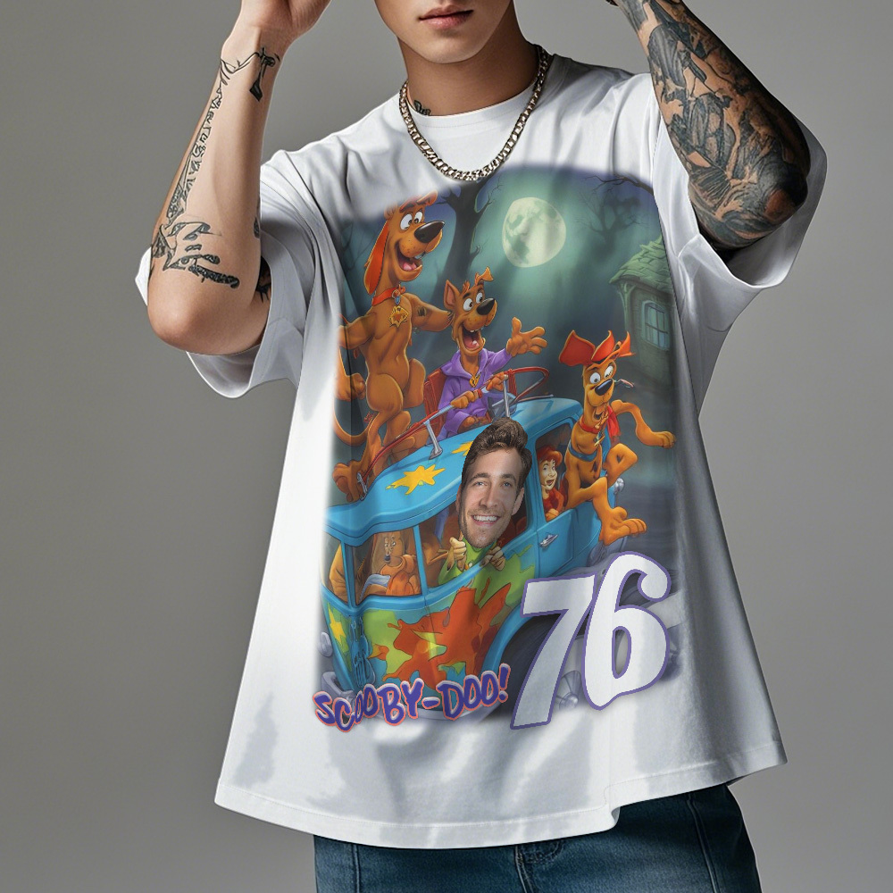 客製化復古照片 T 卹個人化復古時尚 T 卹作為禮物 - PhotoMoonLampTW