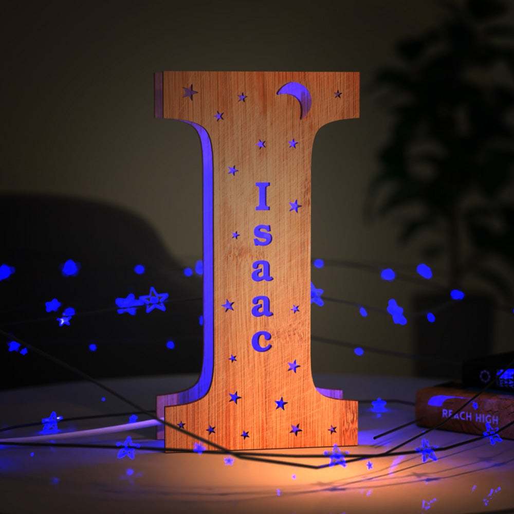 Custom Living Room Wall Decor Night Light Engraved Letter S  Household lights
