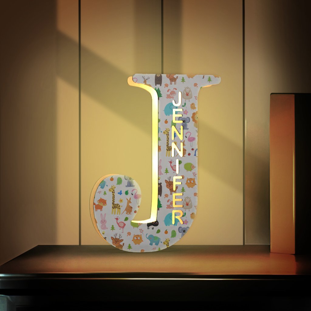 Custom Name Sign Up Letter Led Wooden Lamps Engraved Name for Couples & Friends & Family Gift