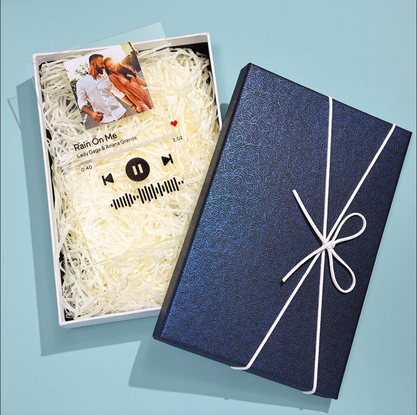 自定義照片可掃描音樂牌匾送給爸爸的最佳禮物 - PhotoMoonLampTW