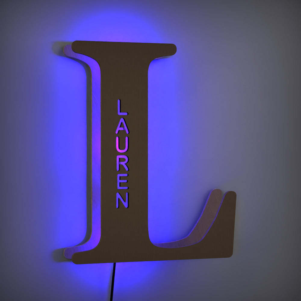 Custom Up Letter N Wall Light Name Sign Bedroom Decor Light Corridor Light Night Lamp For Her