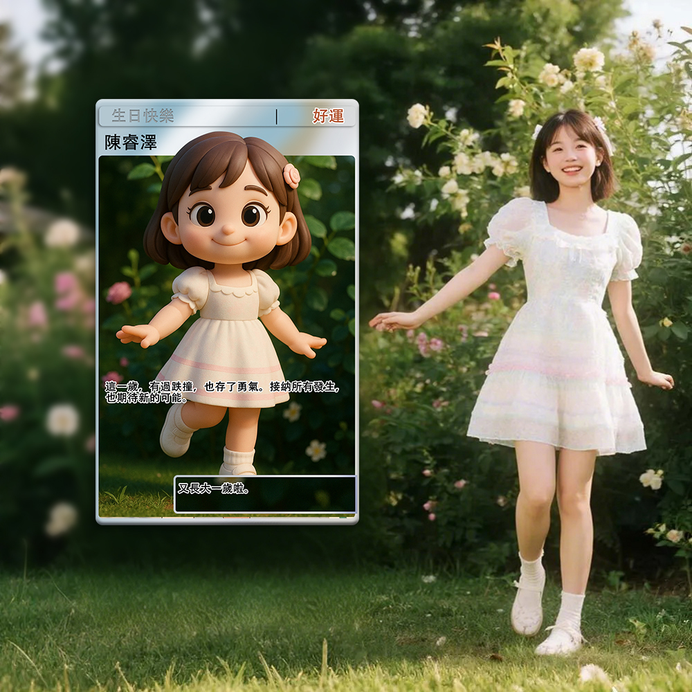 全身可自訂 3d 效果動作人物藝術禮物個人化 2D 列印遊戲卡