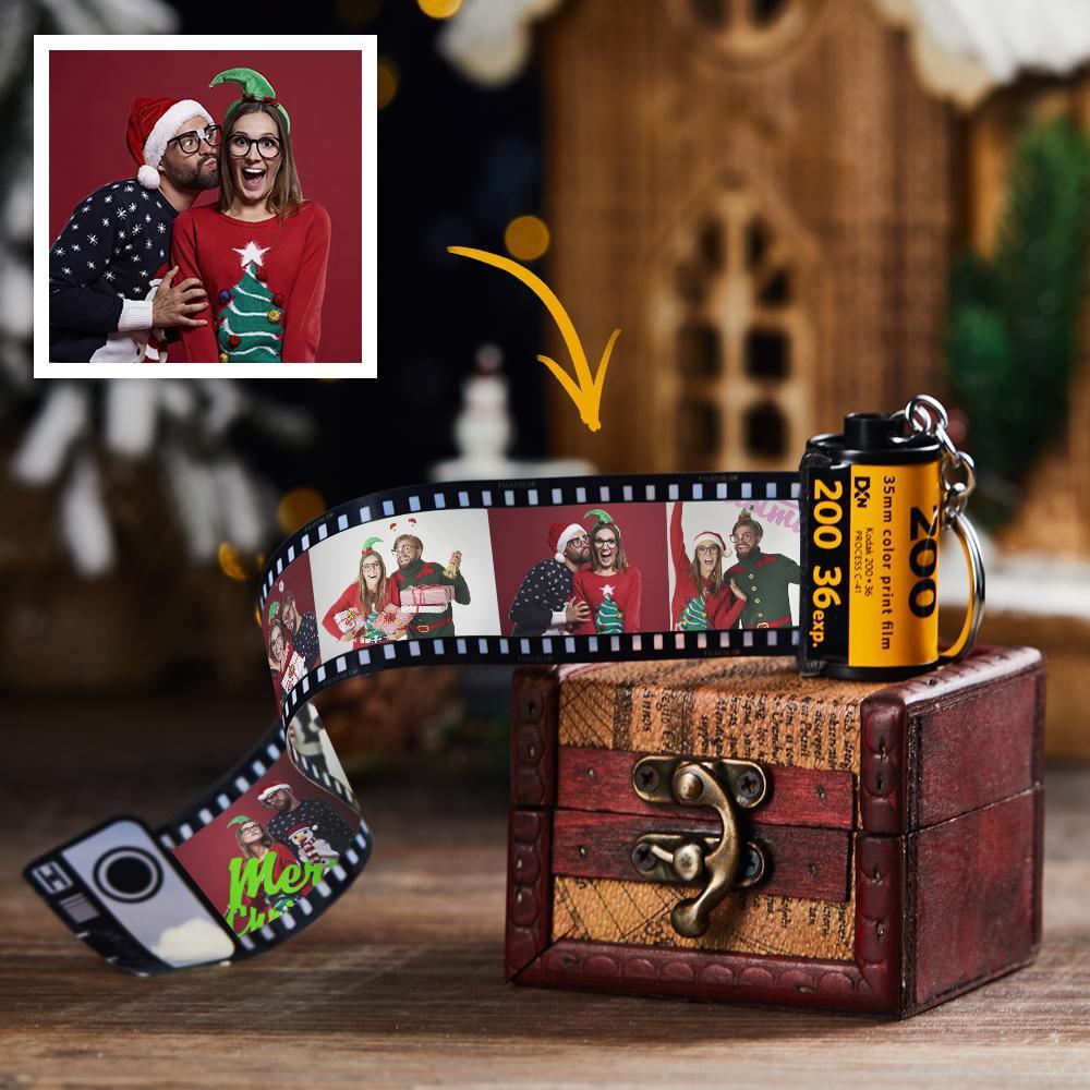 定制電影卷鑰匙扣可定制浪漫聖誕禮物 - PhotoMoonLampTW