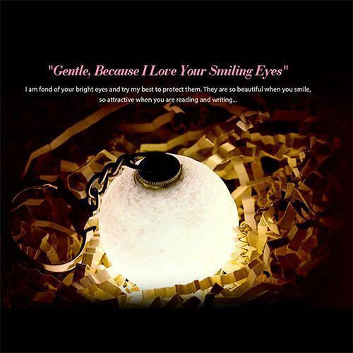 定制彩色照片鑰匙扣 3d 打印寵物月亮燈 - PhotoMoonLampTW