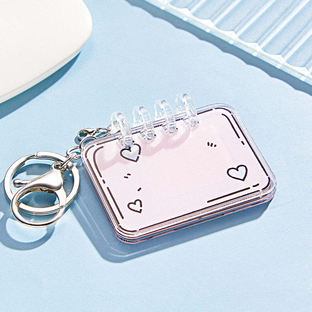 客製化照片壓克力筆記型電腦鑰匙圈情人節禮物 - PhotoMoonLampTW