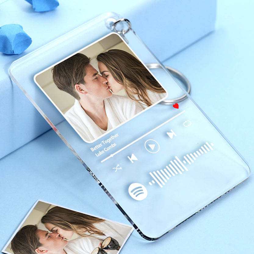 可掃描定制 Spotify 代碼燈亞克力音樂牌匾小夜燈 - PhotoMoonLampTW