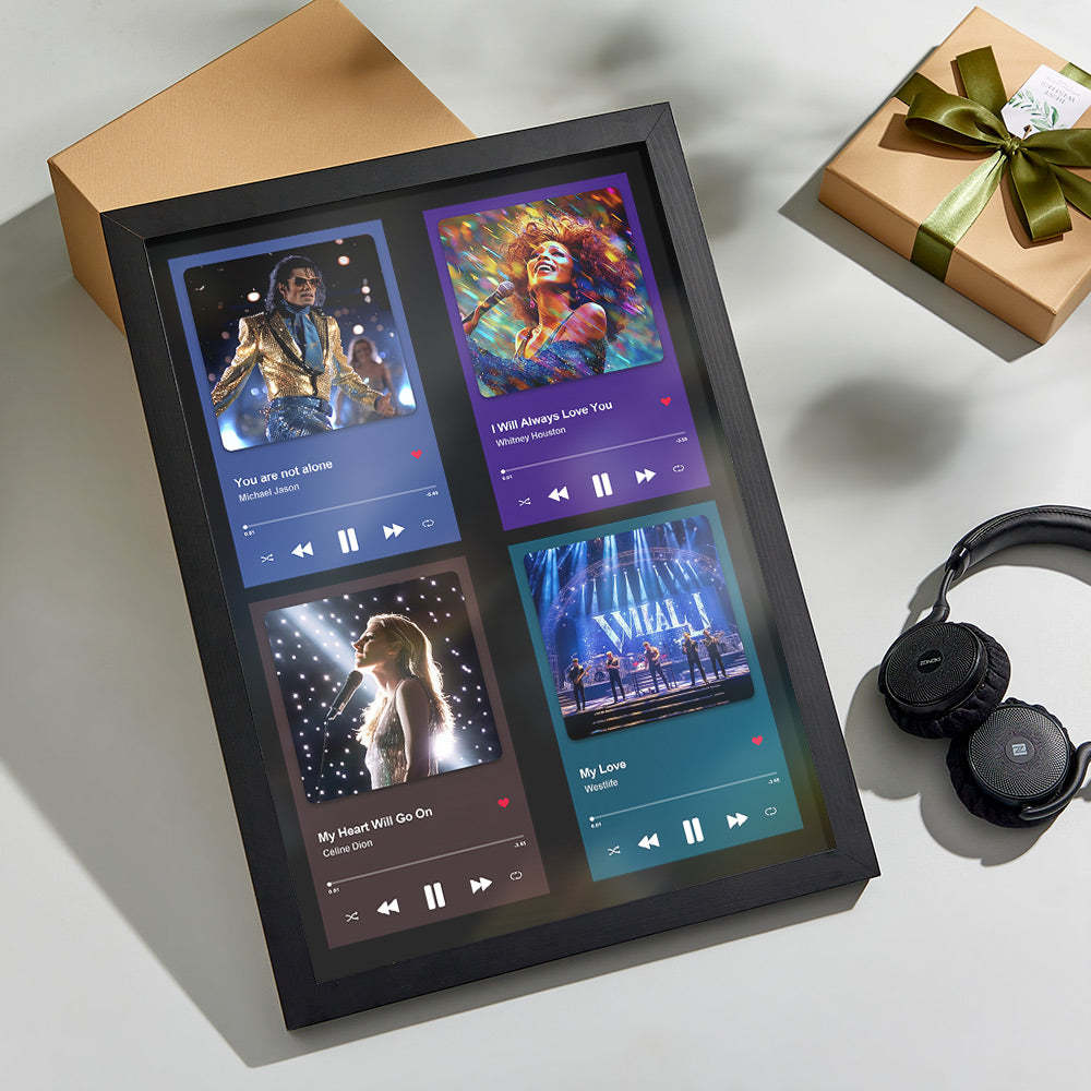 NFC Patch Custom Photo Song Frame Personalized Music Information Frame Gifts For Him - PhotoMoonLampTW
