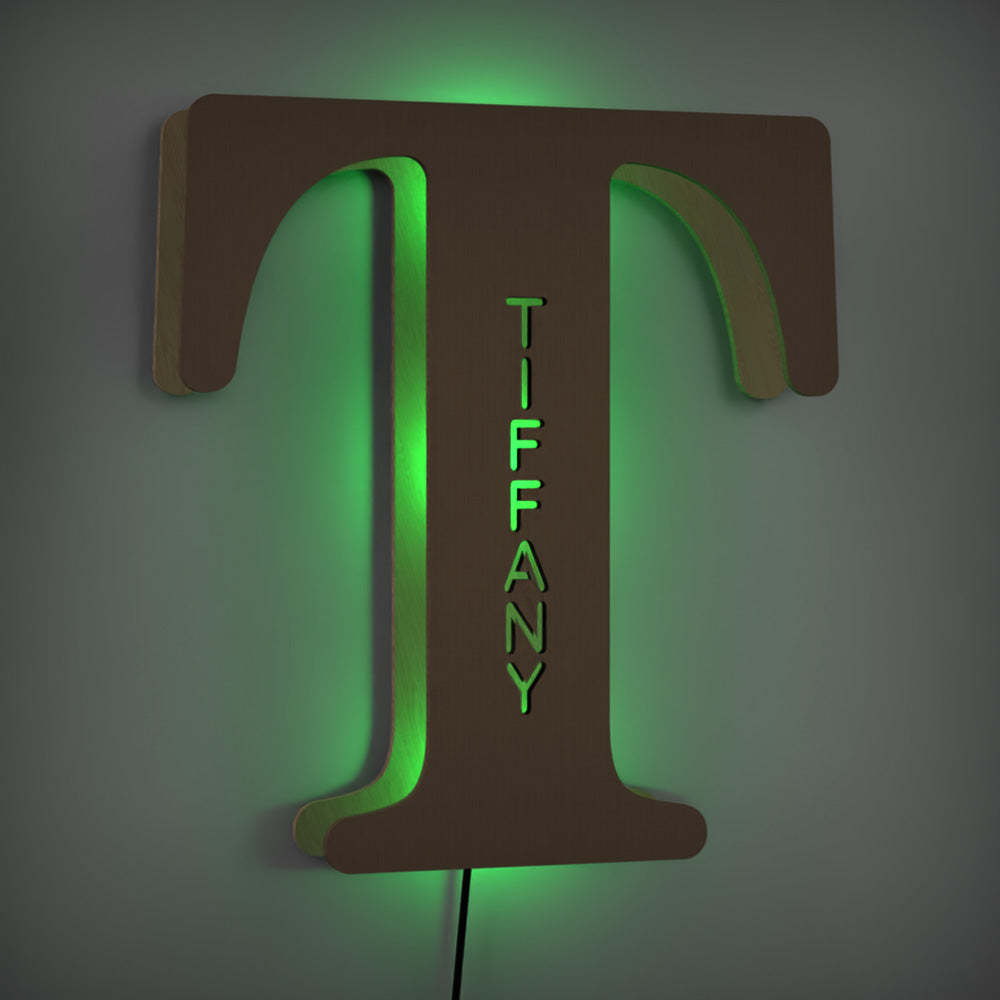 Custom Up Letter N Wall Light Name Sign Bedroom Decor Light Corridor Light Night Lamp For Her