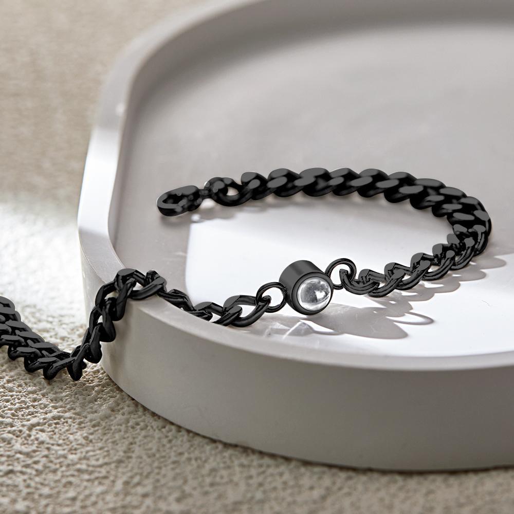 客製化照片手鍊 投影手鍊 復古手鍊 送給他的聖誕禮物 - PhotoMoonLampTW