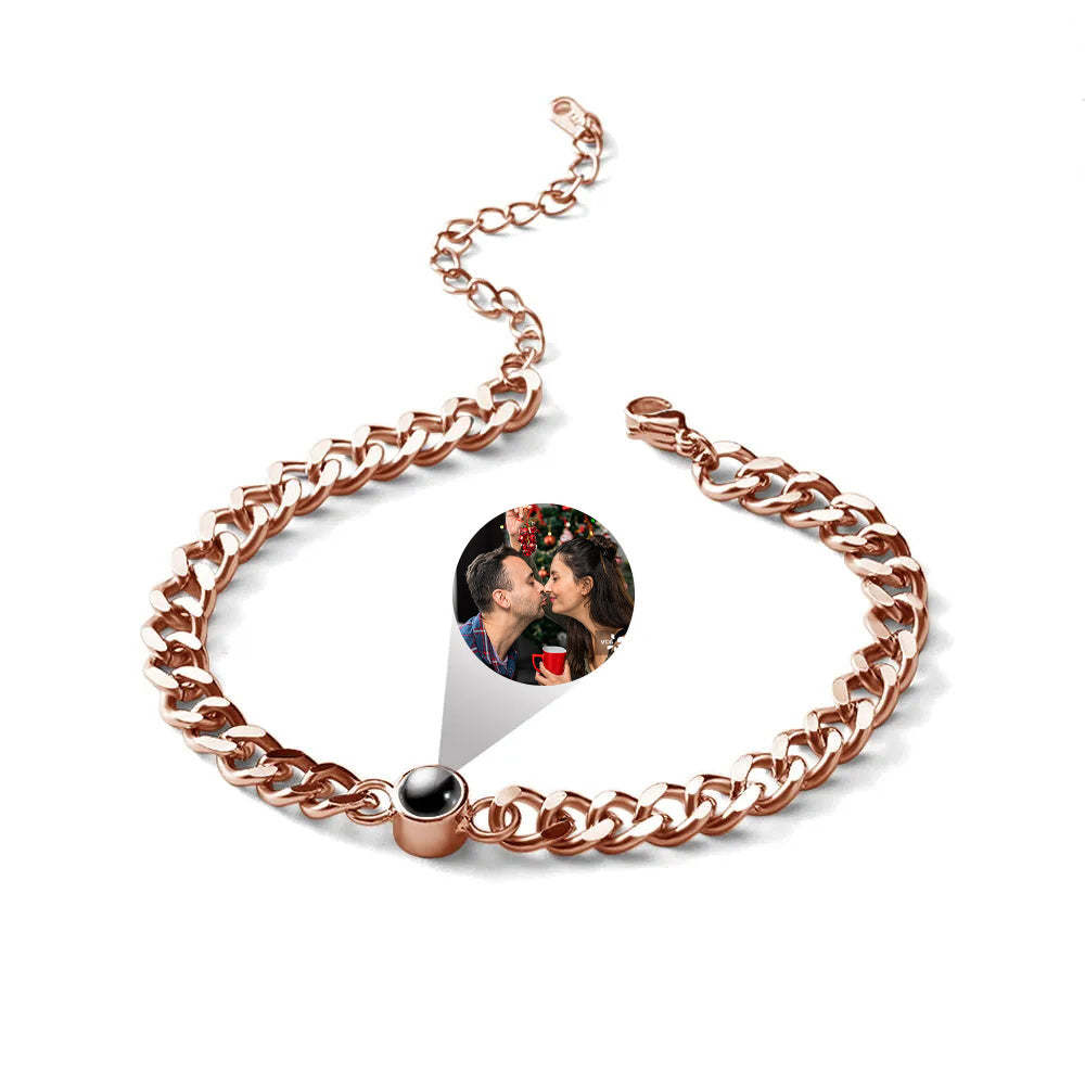 客製化照片手鍊 投影手鍊 復古手鍊 送給他的聖誕禮物 - PhotoMoonLampTW