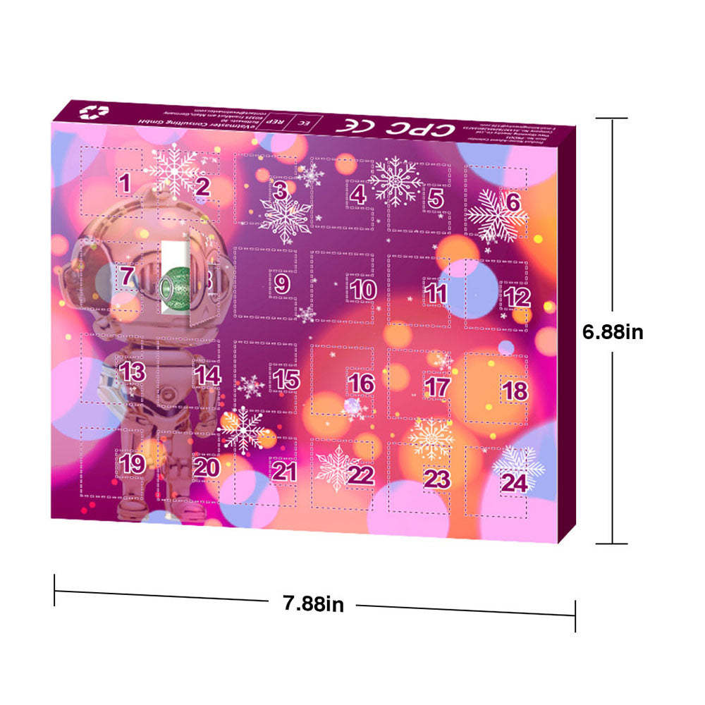 Diy Christmas 24 Number Christmas Advent Calendar Box Children's Bracelet Gift - soufeelus