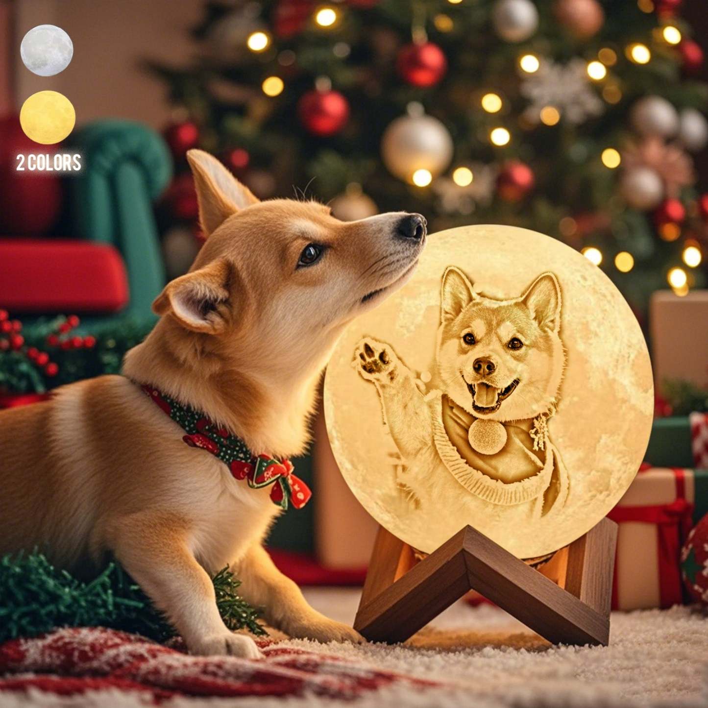 客製化照片可刻字3D打印月球燈週年紀念禮物