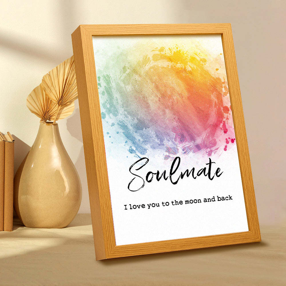 客製化復古照片燈個人化文字燈情人節禮物送給她 - PhotoMoonLampTW