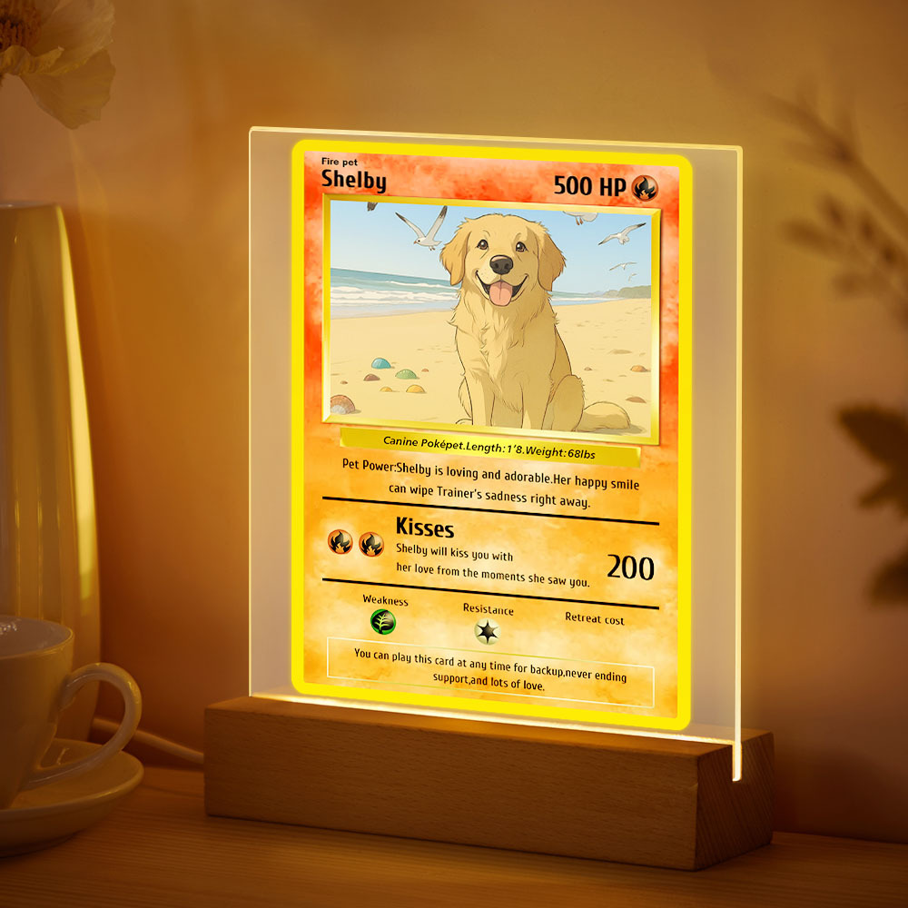 個性化壓克力led卡通小夜燈訂製照片燈週年紀念禮物 - PhotoMoonLampTW