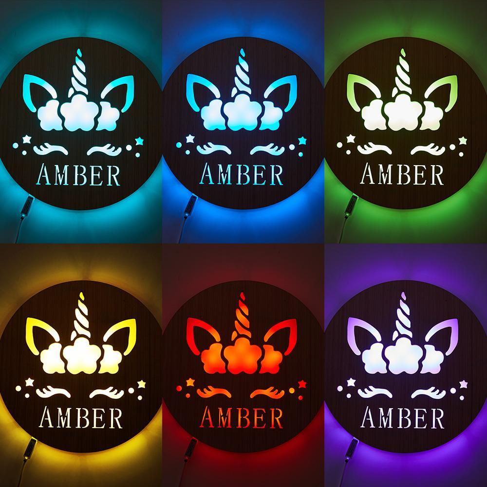 Custom Butterfly Baby Wooden Nightlight Wall Decoration LED Light Wall Light For Girls Kids