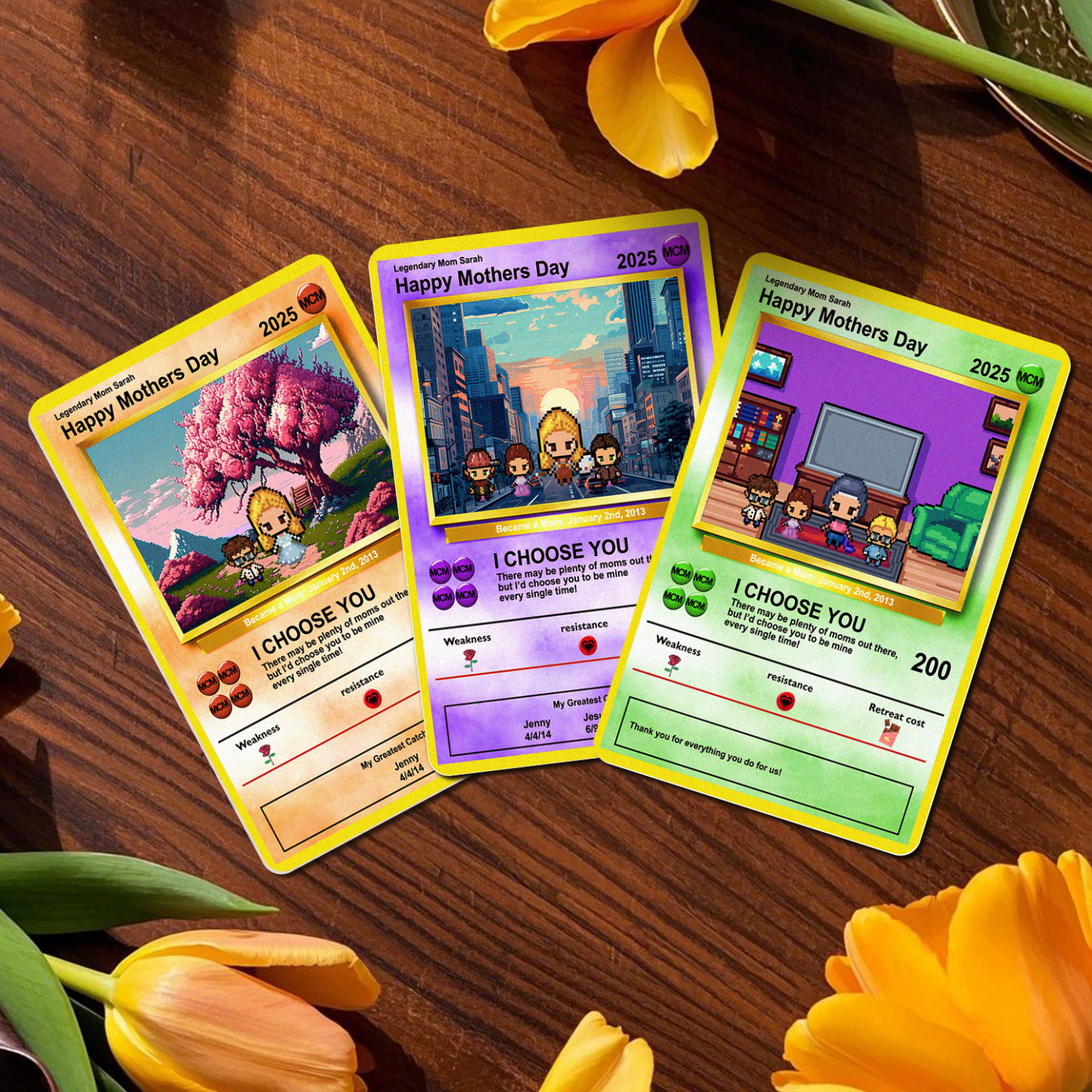 客製化圖像金屬卡打造您自己的角色母親節禮物難忘的紀念品 - PhotoMoonLampTW