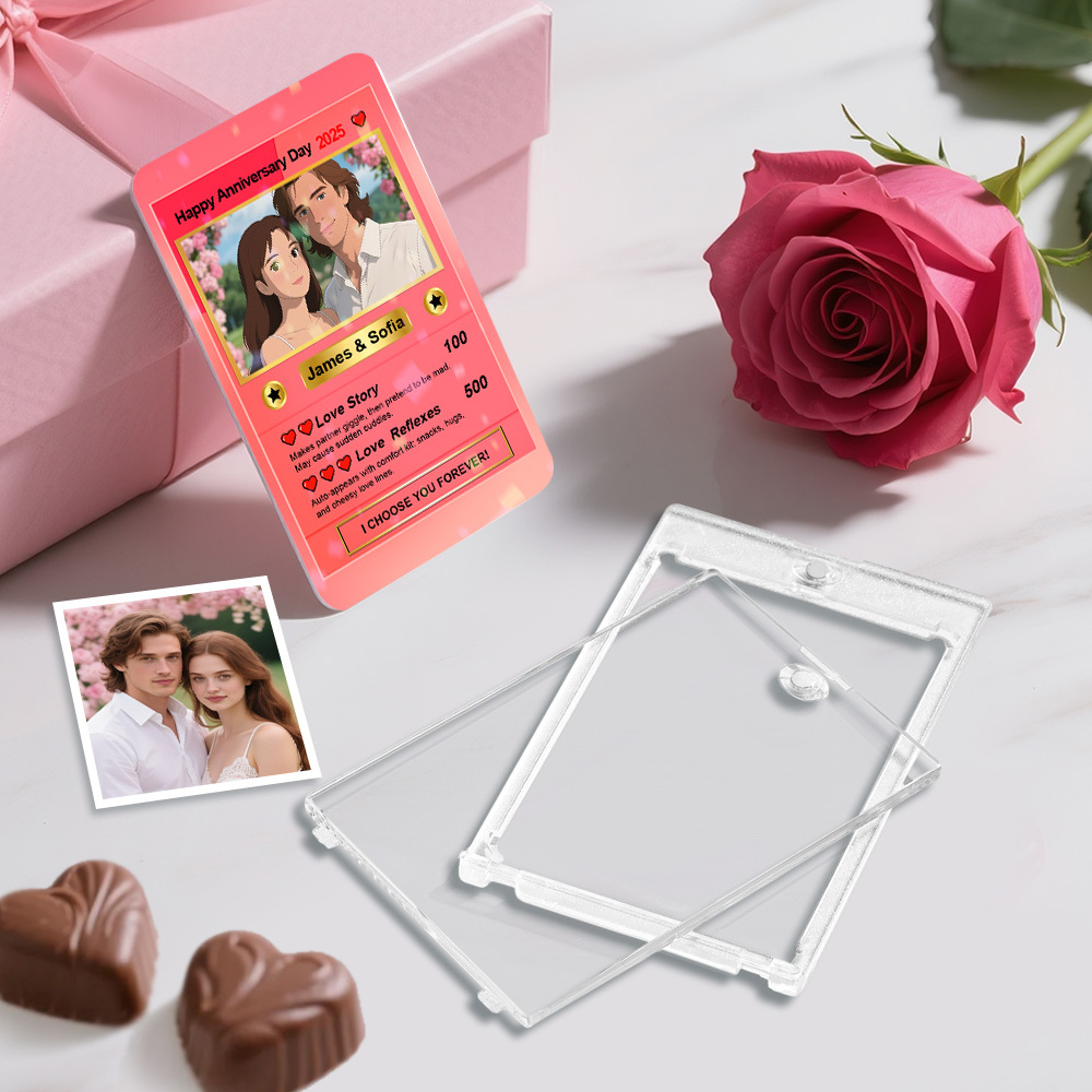 個性化寶可夢卡卡通照片父親節卡片定製文字和照片寶可夢卡禮物送給爸爸寶可夢禮物 - PhotoMoonLampTW