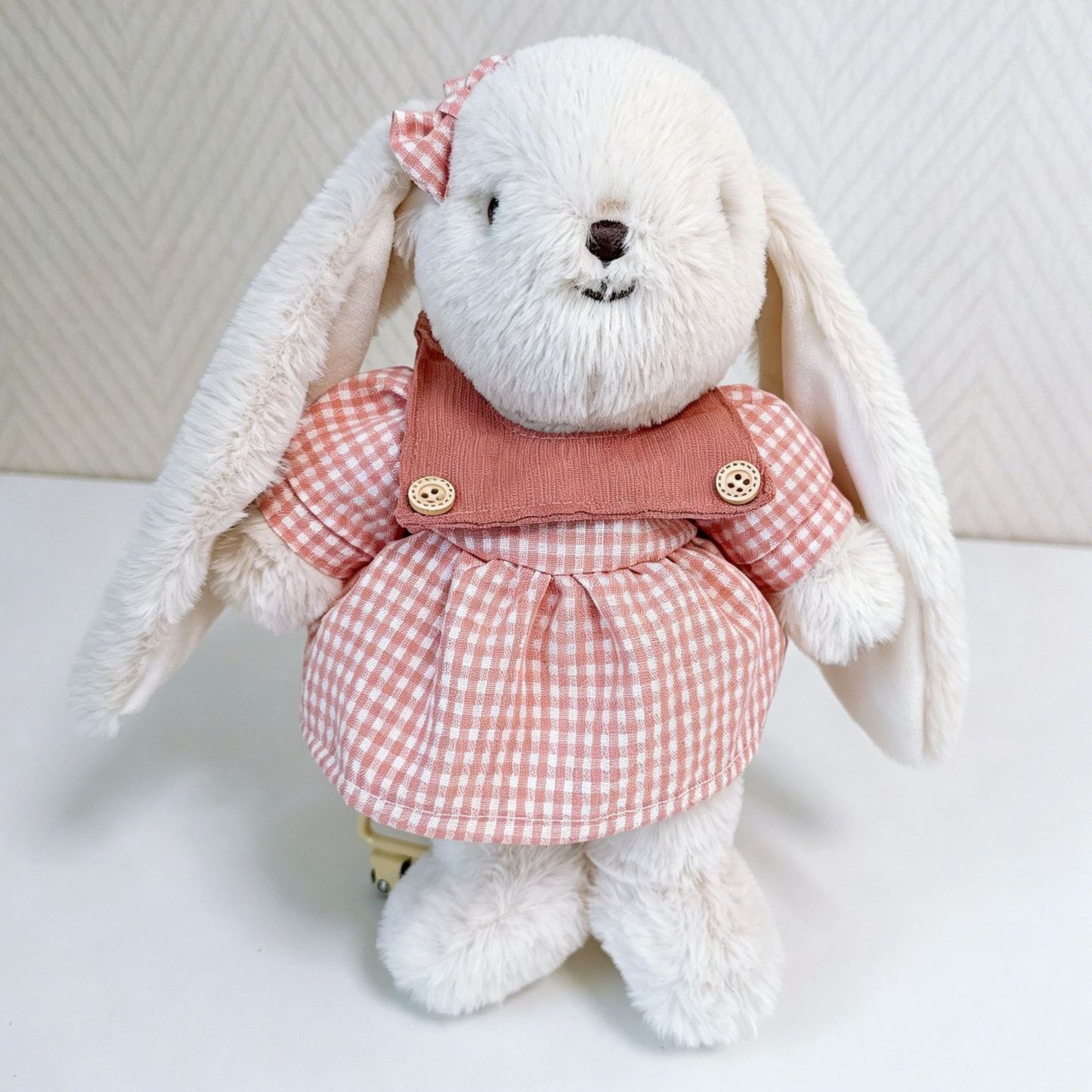 個人化兔子毛絨,嬰兒訂製兔子玩具,幼兒毛絨動物,嬰兒送禮會禮物 - PhotoMoonLampTW