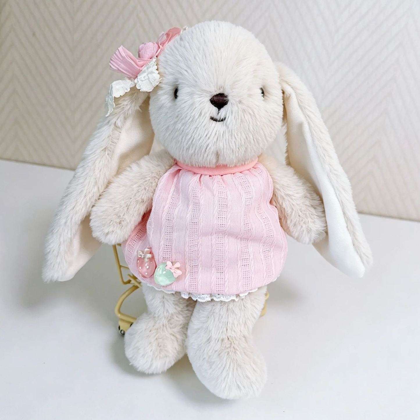個人化兔子毛絨,嬰兒訂製兔子玩具,幼兒毛絨動物,嬰兒送禮會禮物 - PhotoMoonLampTW