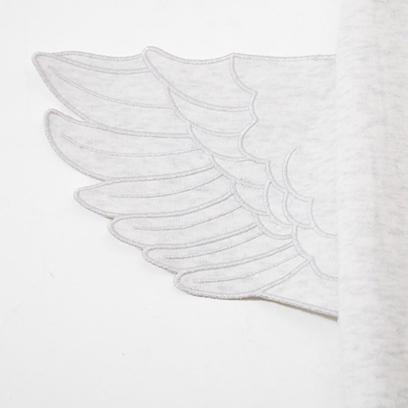  High Quality Durable Press Bow Horse Embroidery Top Wing Decor Pants  Two Pieces Set - image 13