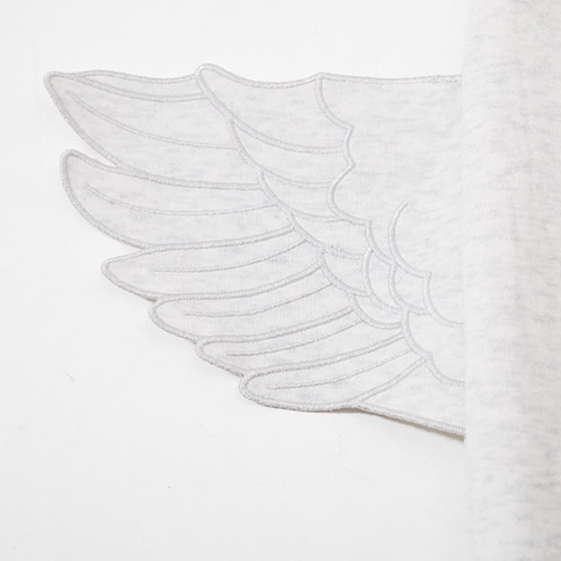  High Quality Durable Press Bow Horse Embroidery Top Wing Decor Pants  Two Pieces Set - image 13