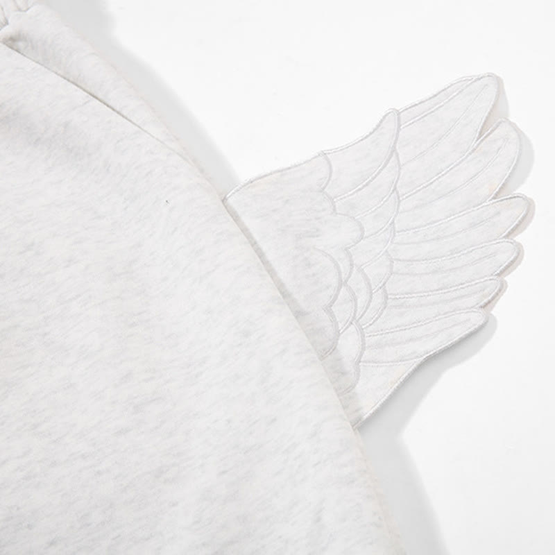  High Quality Durable Press Bow Horse Embroidery Top Wing Decor Pants  Two Pieces Set - image 12