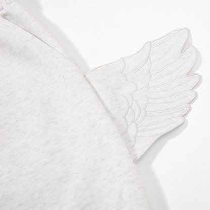  High Quality Durable Press Bow Horse Embroidery Top Wing Decor Pants  Two Pieces Set - image 12