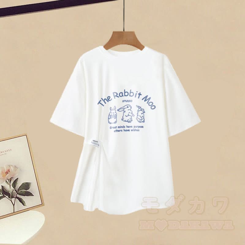 Irregular T-shirt Slip Dress Matching Outfit - image 4