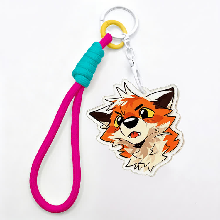 MODAKAWA X atka Fox Keychain Birthday Gift - Dark Purple - image 8