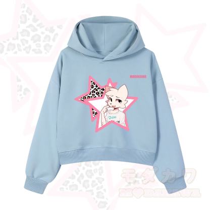  MODAKAWA X zarckets Kawaii Anime Fox Star Graphic Hoodie Sweatshirt - Blue - 3XL - image 10