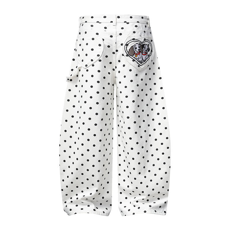  High Quality Durable Press Polka Dot Bow Zip Up Hoodie Dog Embroidery Pants Two Pieces Set - image 12