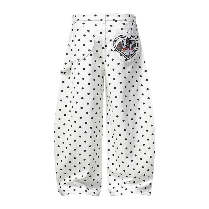  High Quality Durable Press Polka Dot Bow Zip Up Hoodie Dog Embroidery Pants Two Pieces Set - image 12