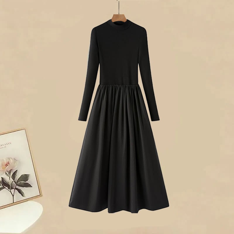 Knit Sweater Dress Black Dress Two Pieces Set - image 7