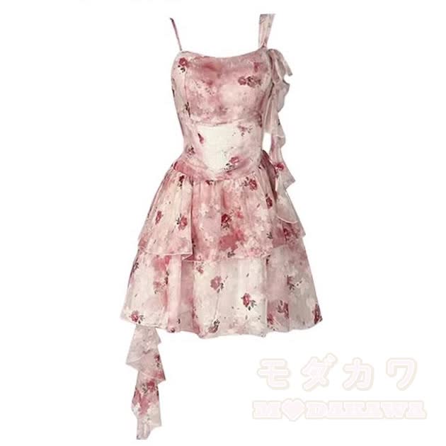Knit Shawl Floral Cami Dress Matching Outfit - Dress (Single) - 3XL - image 3