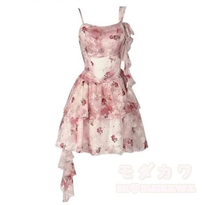 Knit Shawl Floral Cami Dress Matching Outfit - Dress (Single) - 3XL - image 3