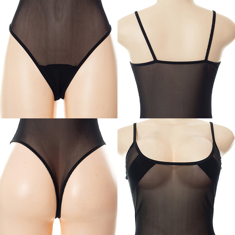 See Through Hollow Out Mesh Sexy Bodysuit - image 5