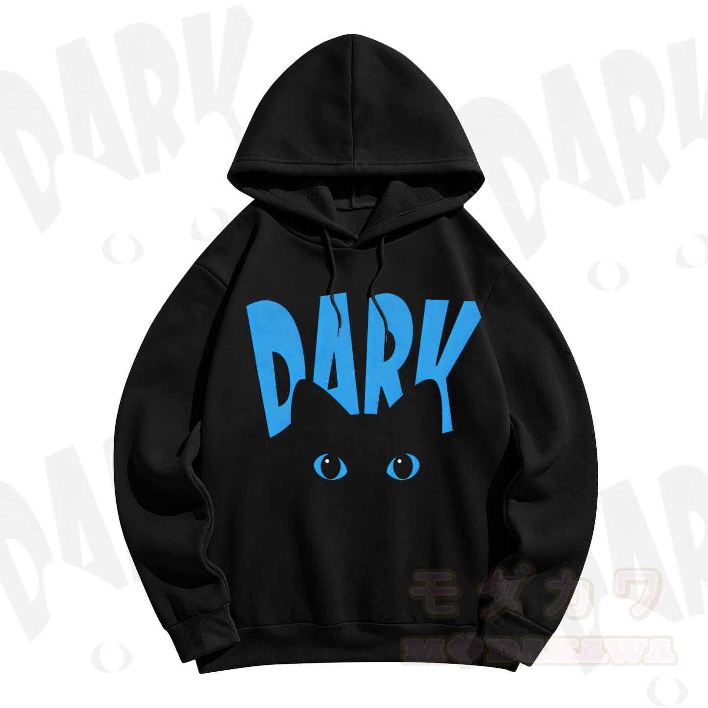 MODAKAWA DARK Graphic Hoodie Sweatshirt - Blue - 5XL - image 3
