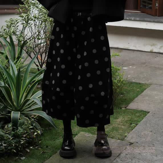 Sweet Polka Dot Bubble Hem Skirt - image 4