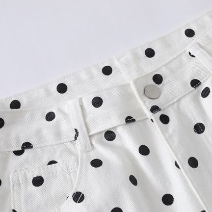  High Quality Durable Press Polka Dot Bow Zip Up Hoodie Dog Embroidery Pants Two Pieces Set - image 13