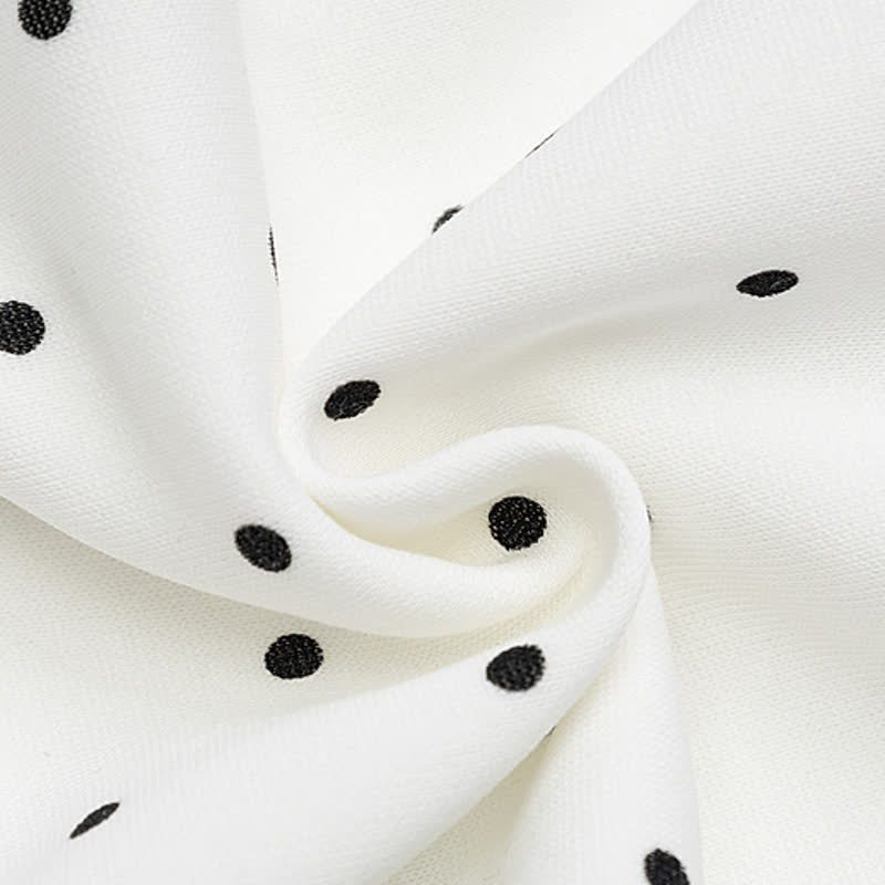 High Quality Durable Press Polka Dot Bow Zip Up Hooded Jacket - image 6
