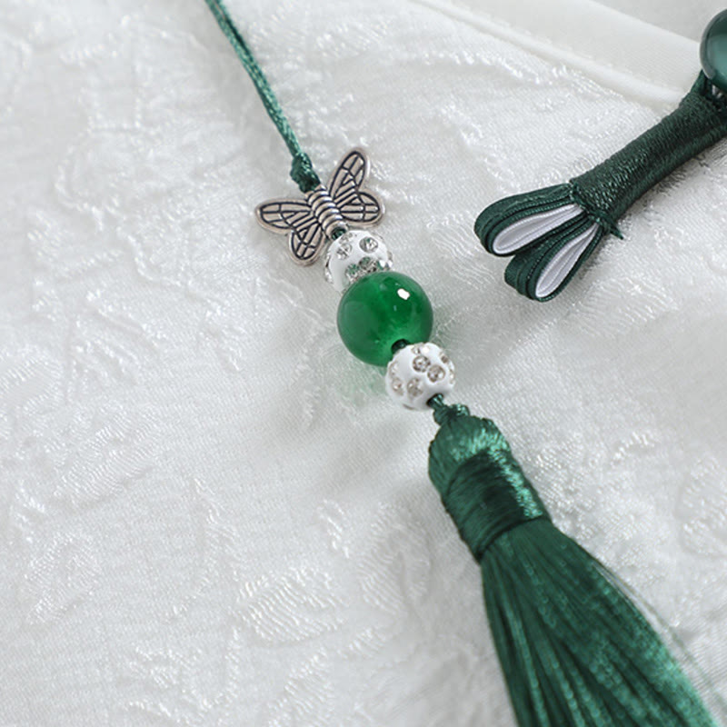 Vintage Buckle Tassel Top Wide Leg Pants - image 7