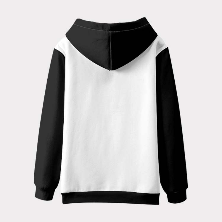 Modakawa Cute Kitty Print Colorblock Hoodie - image 2