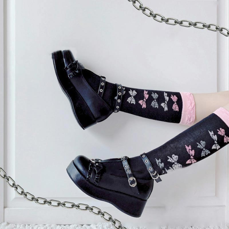 Vintage Platform Strap Buckle Lolita Mary Janes - image 6