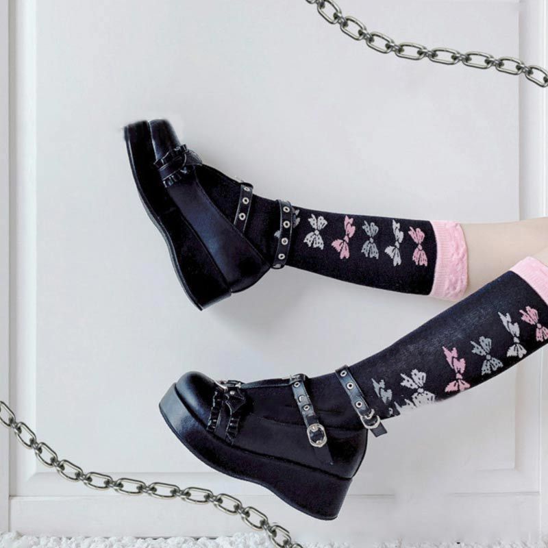 Vintage Platform Strap Buckle Lolita Mary Janes - image 6