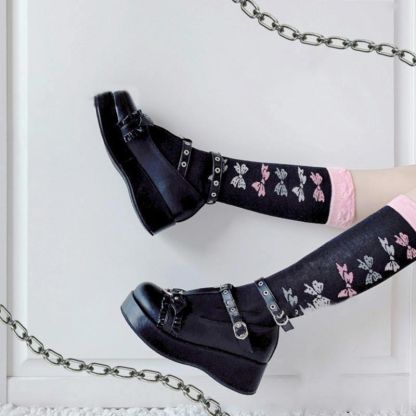 Vintage Platform Strap Buckle Lolita Mary Janes - image 6