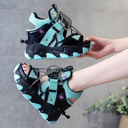 Lace-up Open Toe Platform Sandals - image 1