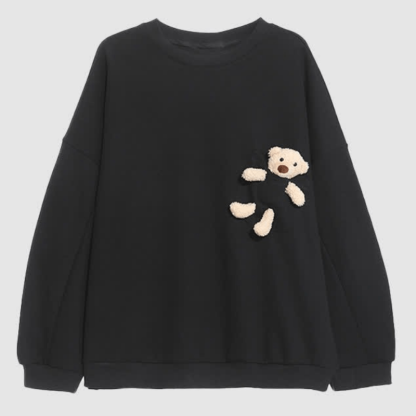 Girlfriend Boyfriend Bear Pocket Sweatshirt - image 9