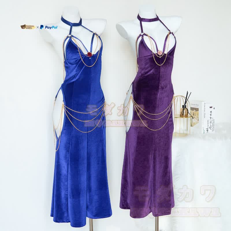 Sexy Halter Hollow Out Backless Chain Fishtail Dress⁠ - image 13